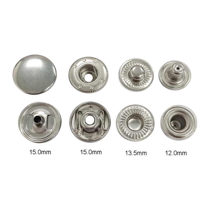 8050#  15mm平面大弹弓四合扣 不锈钢