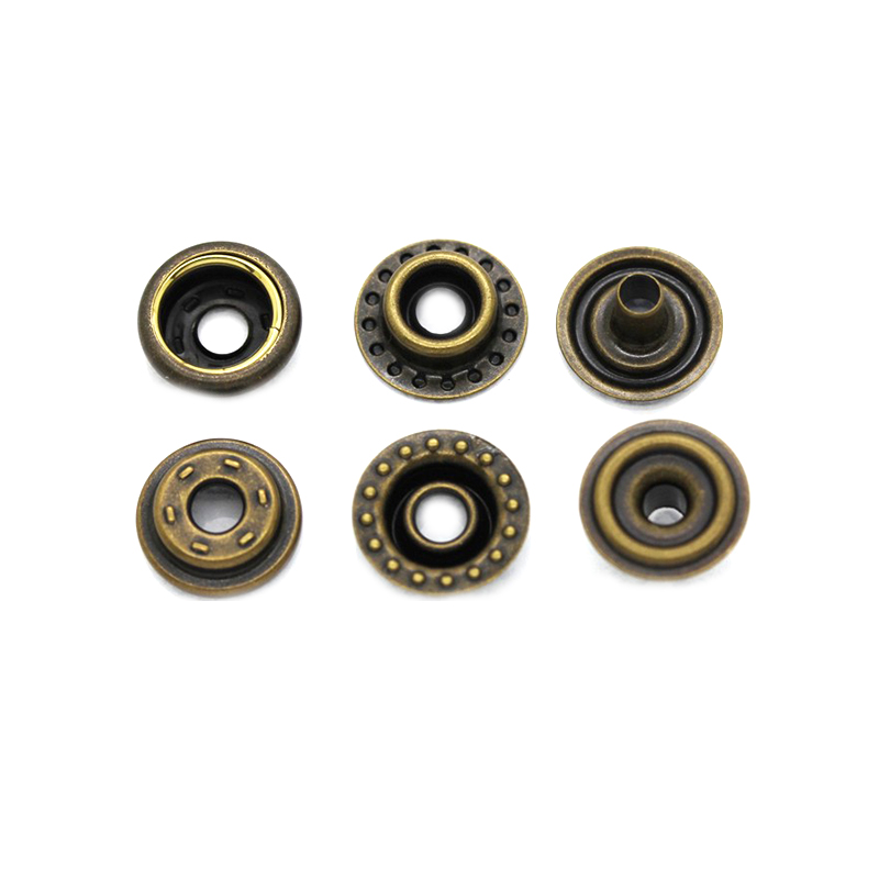 203#/406# 车缝钮 下三件 青古铜