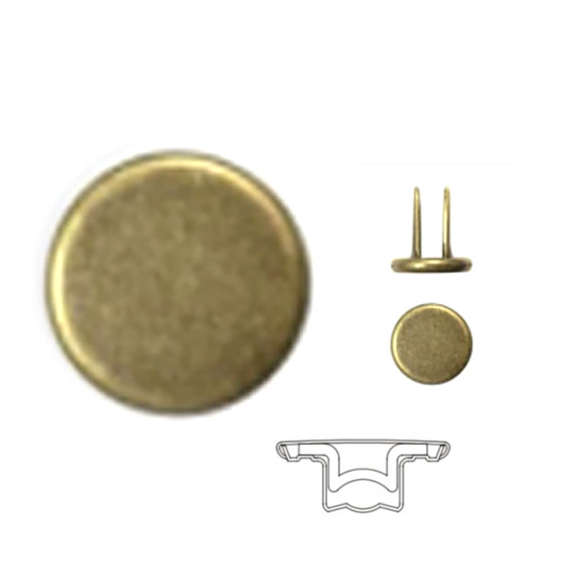 NA-6/14 14mm铜密面铜双针工字钮配铜双叉钉