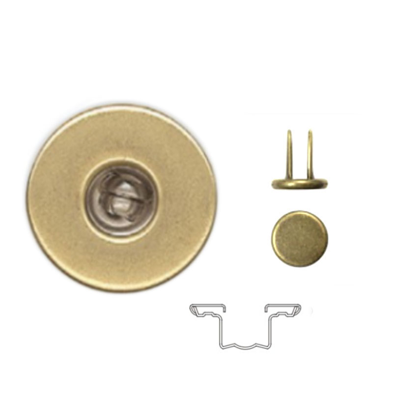 NG-11/25 25mm穿孔铜面铜双针底壳配包面双叉钉