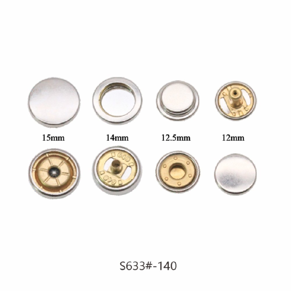 15mm平面 新款四合扣 S633#底件