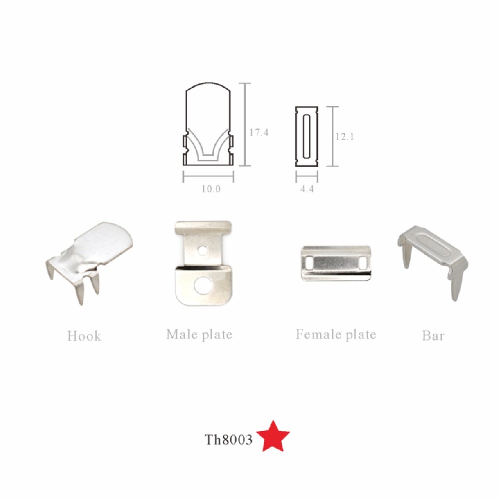 大号款加厚四爪西裤扣