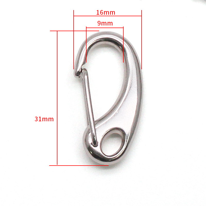 31*16mm 合金龙虾扣 含铜圈