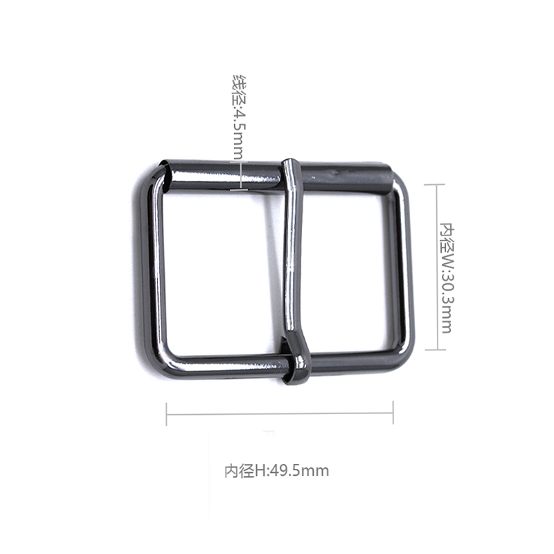 WG1383  49.5mm*30.3mm 合金调节扣配铜针和铜包管