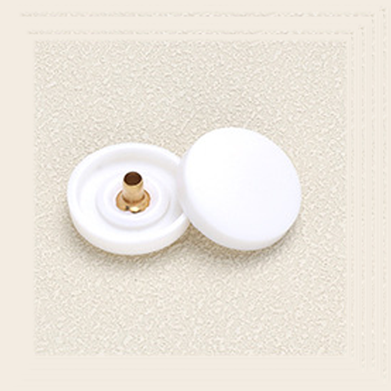 12.5mm白色尼龙钮面