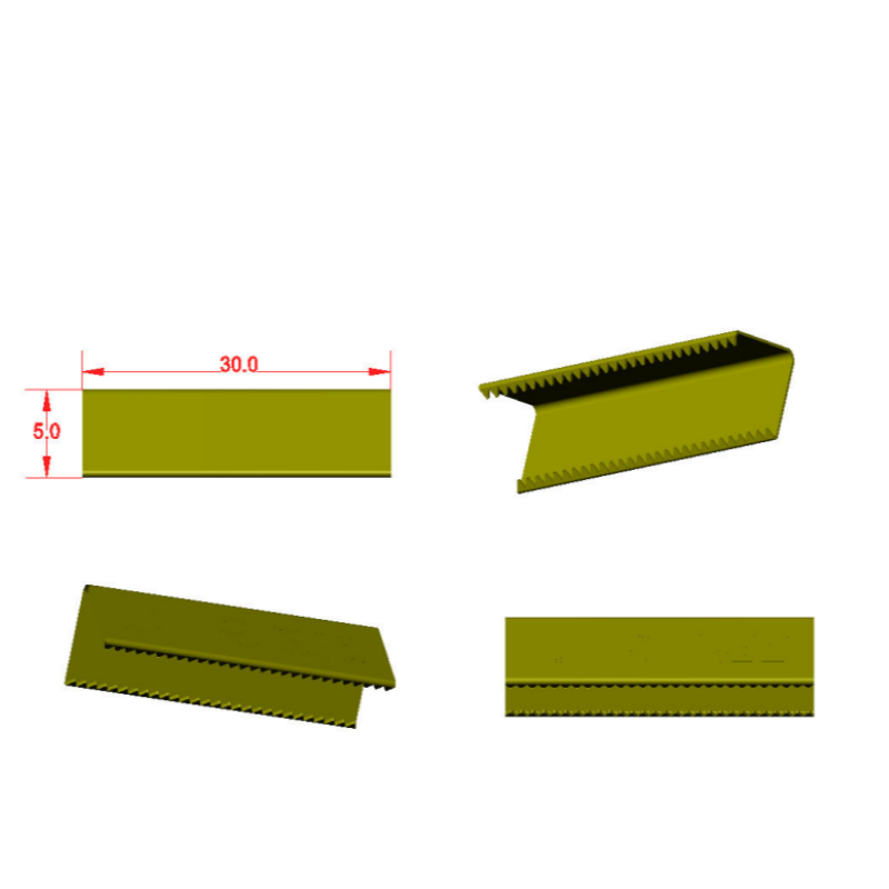 30*5mm光身V形尾夹