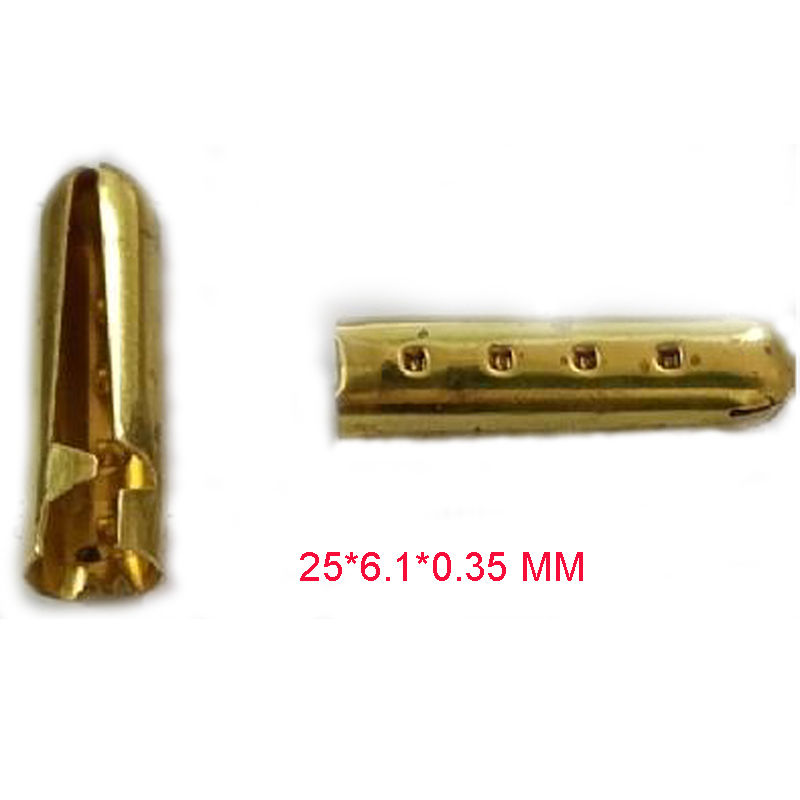 WG4716  25*6.1*0.35mm 铜子弹头尾夹