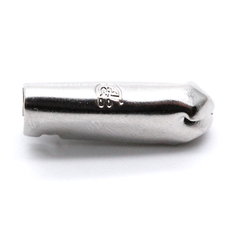 WG3518 20*7mm全开型子弹头尾夹凸图案