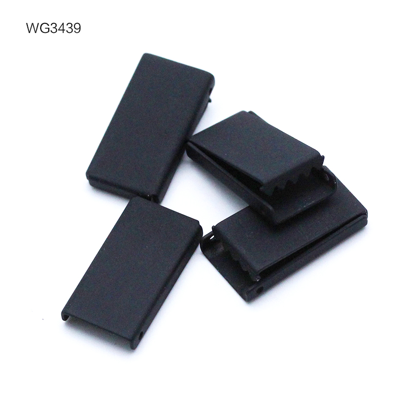 WG3439  20*10.6mm光身包边铜尾夹