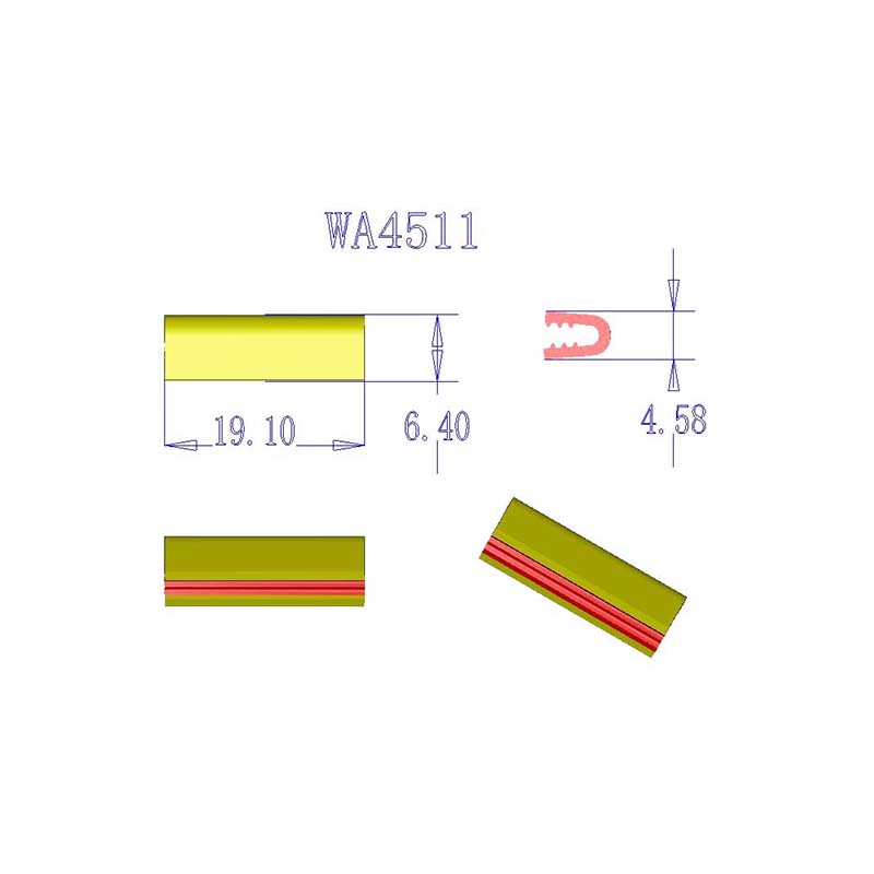 WA4511  19*7mm合金尾夹