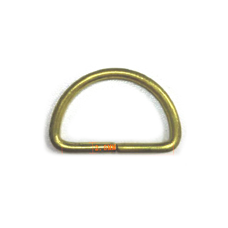 WG3199  内径25*内高15*线径2.5mm铜D字扣