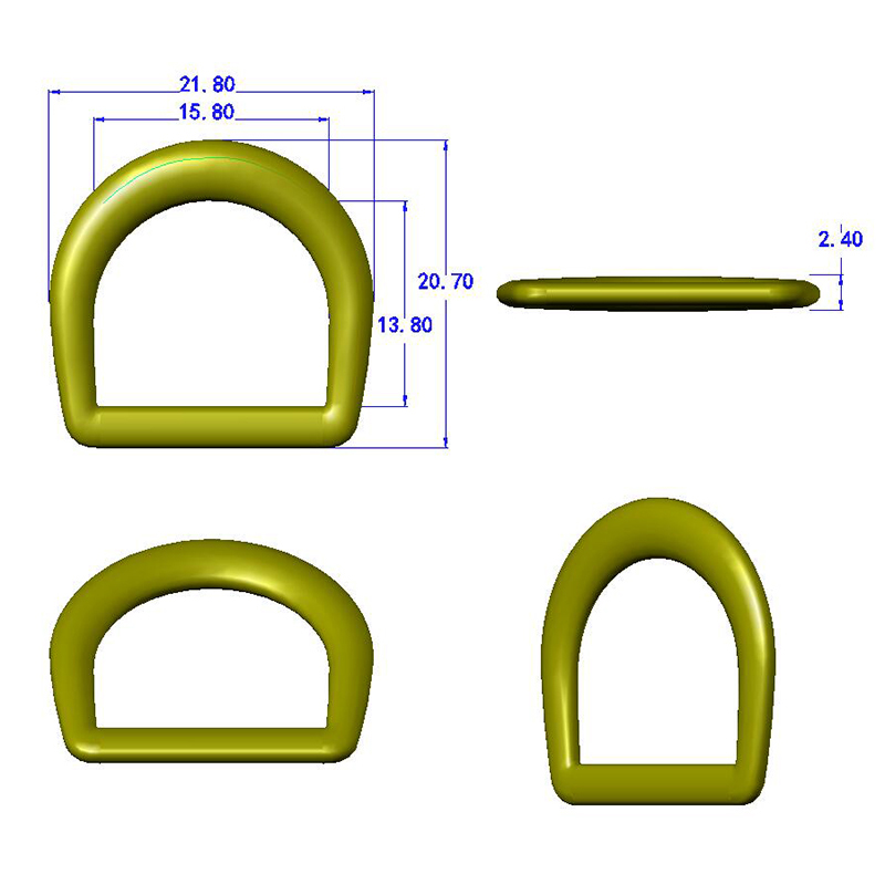 WA4954  20.7*21.8 合金D字扣