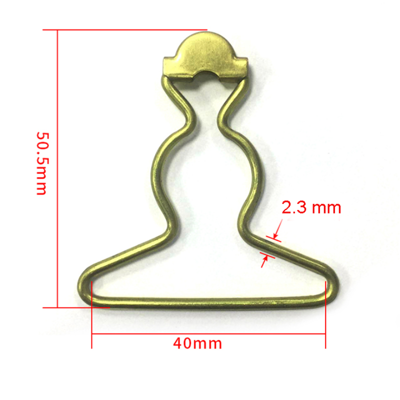 WG3756-1  内径40mm外高50.5mm线径2.3mm铜葫芦扣