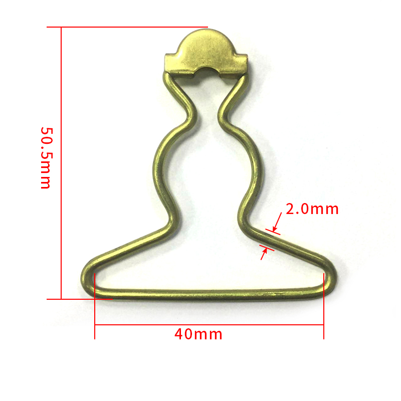 WG3756  内径40mm外高50.5mm线径2.0mm铜葫芦扣