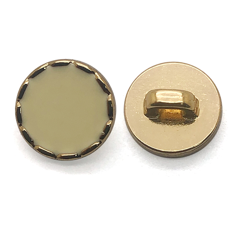 WA6841-27L  17mm合金线脚钮 边上锯齿 齿轮 牙齿