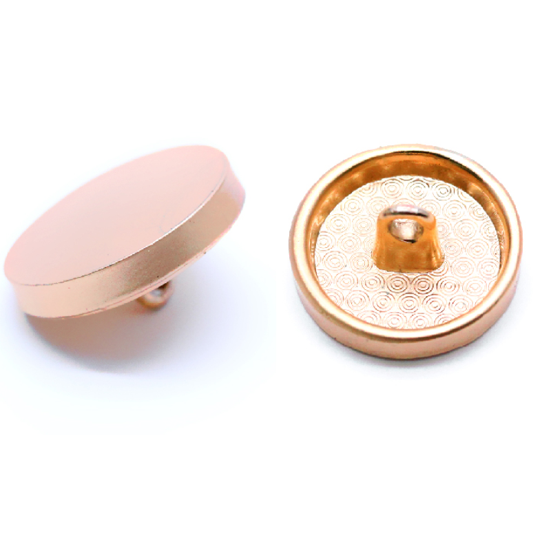 15mm合金特平线脚钮厚度3mm 双面喷18-1336TCX红铜棕色哑油