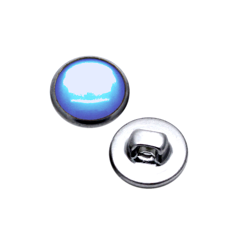 10mm深蓝色珠光线脚钮