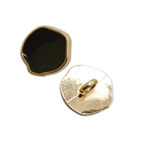 15mm异形合金面线脚钮  不规则 滴胶