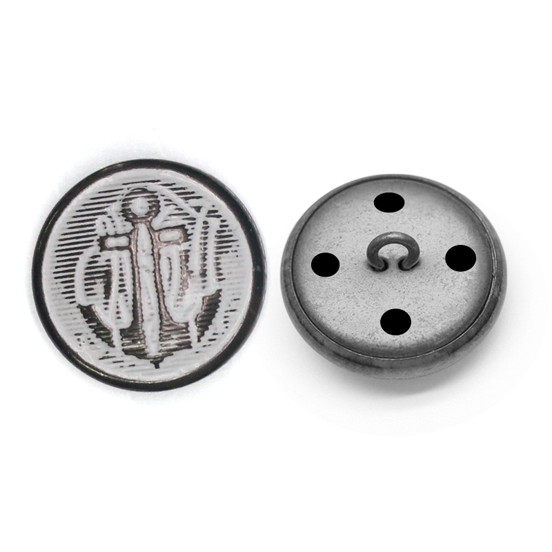 WH2011  15mm铜穿线脚钮