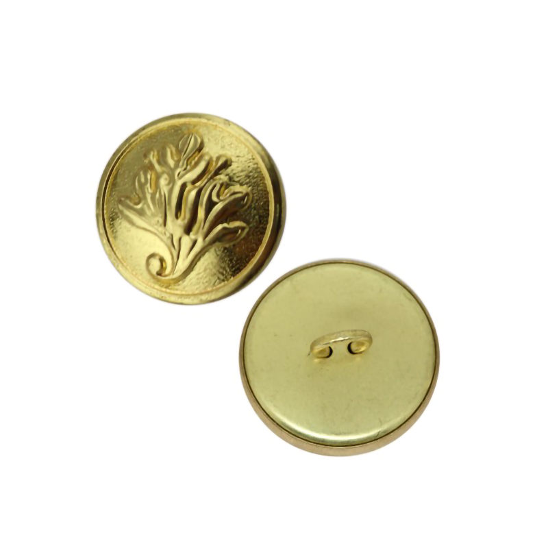 WH2540-1  15mm树叶图案铜夹线脚钮