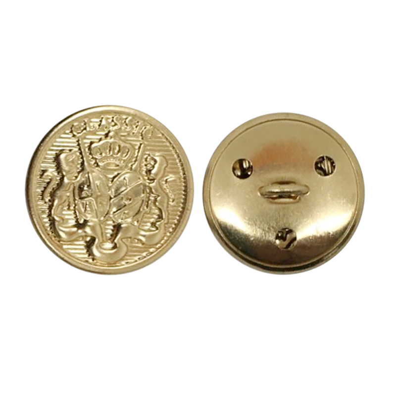 WH3443-24L 15mm双猴皇冠铜线脚钮（对标）