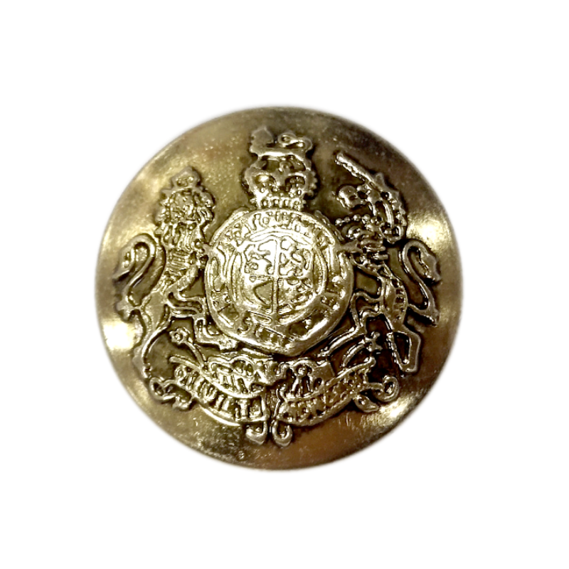 23mm铜皮方脚线脚钮 凸图案 皇冠