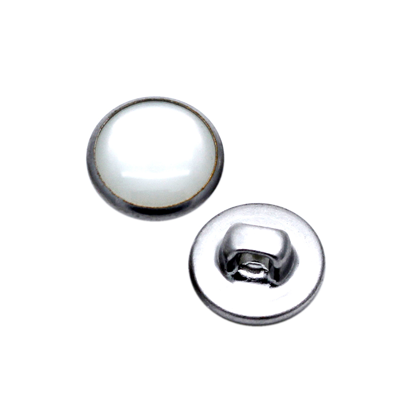 9mm白色珠光面线脚钮