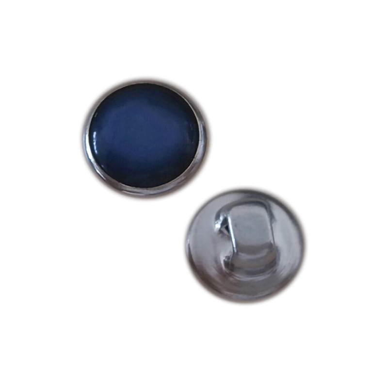 10mm镶染蓝色珠光面线脚钮
