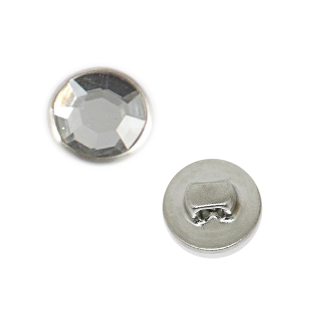 12mm镶钻石珠光穿线脚钮