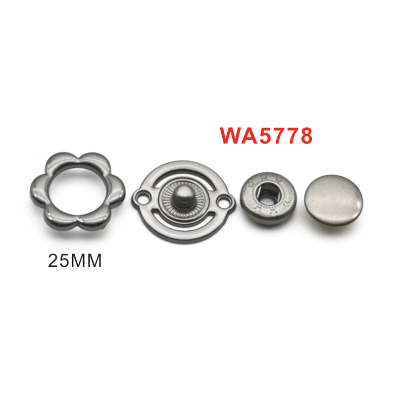 25.0mm梅花形状四件套按扣