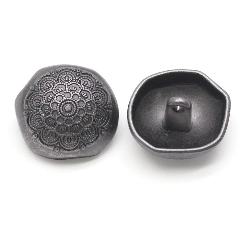 20.0mm 不规则合金线脚钮 凸 太阳花