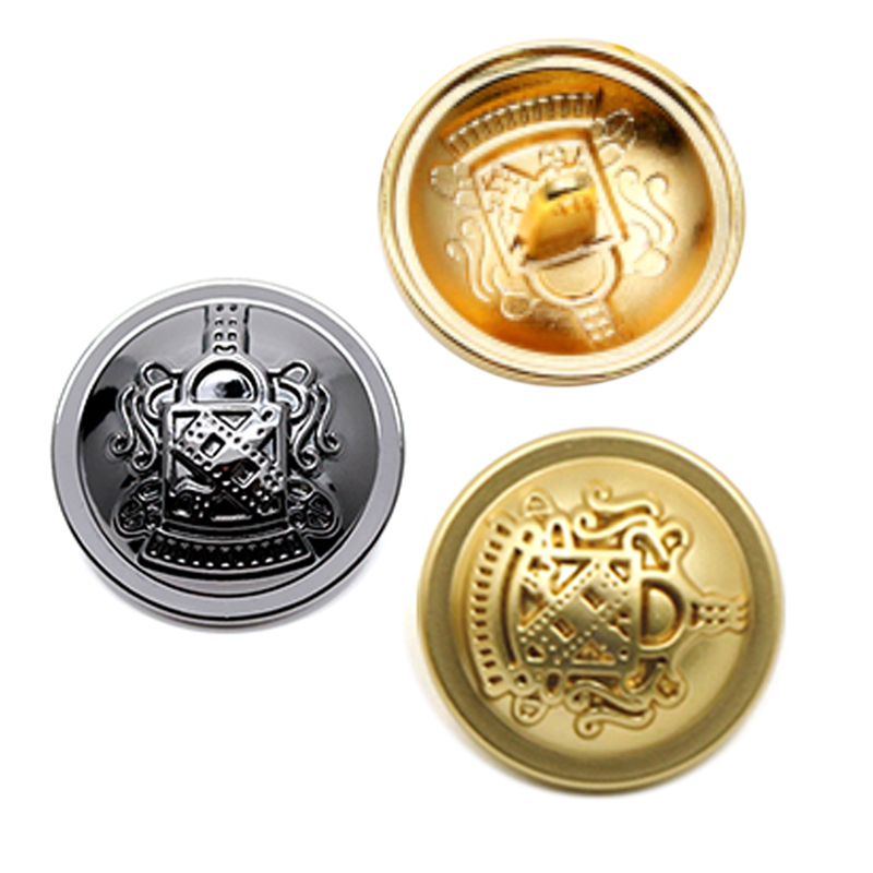 24mm金属皇冠纽扣 英伦风高脚线脚钮