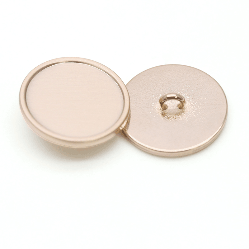 WA6577-24L-1  15mm合金凹面线脚钮双敏啊喷15-0927TCX淡金色哑油