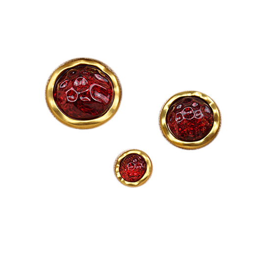 合金线脚扣 镶胶石