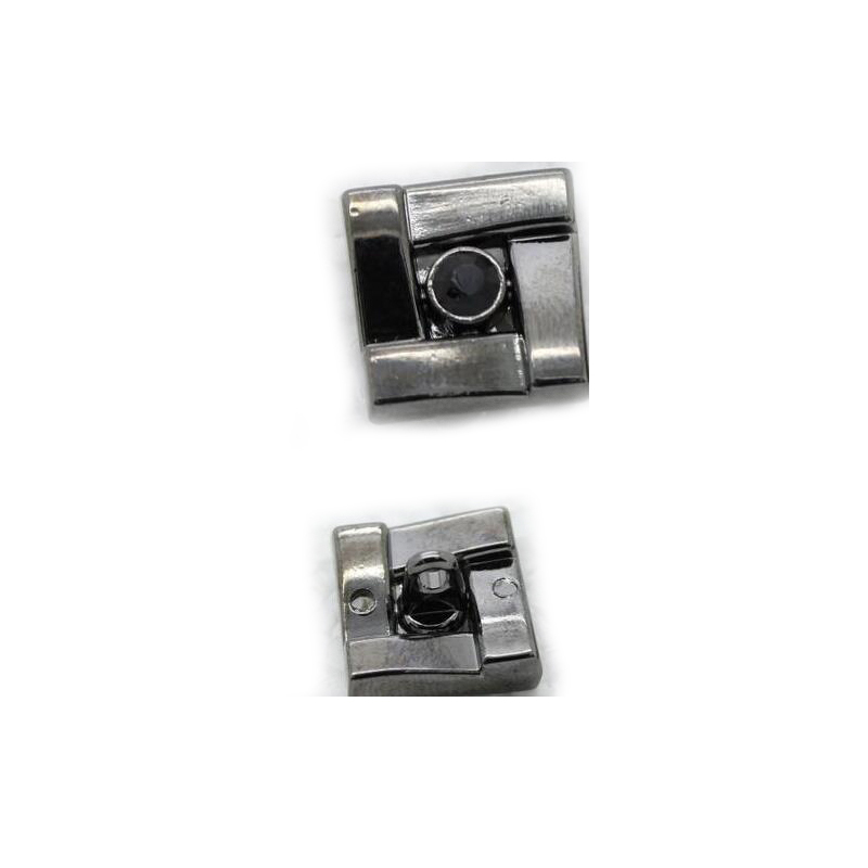 14.8*14.8mm合金四方形线脚钮