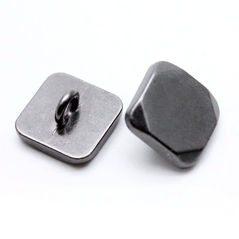 11.5*11.5mm合金方形平面线脚钮