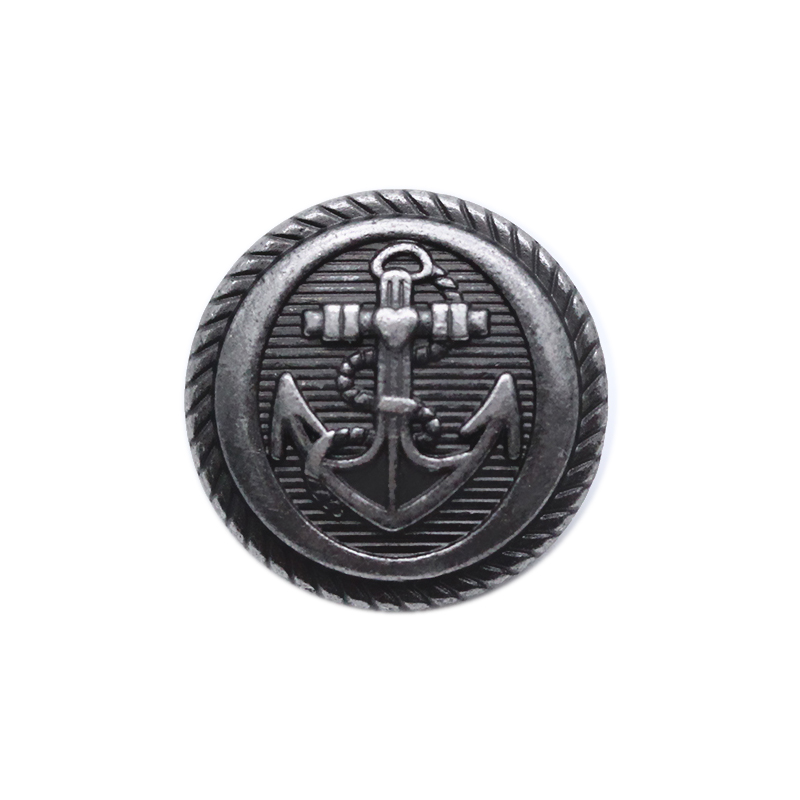 17mm英伦风船锚合金线脚钮