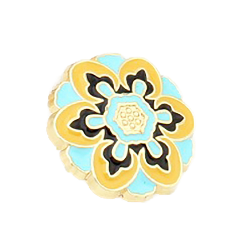 WB0995 花形上色线脚钮