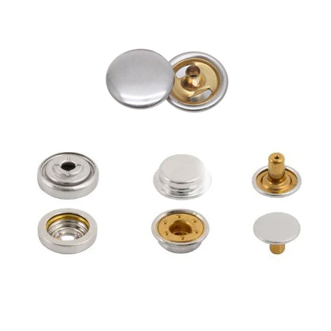 12.5mm平板面四合扣 全铜