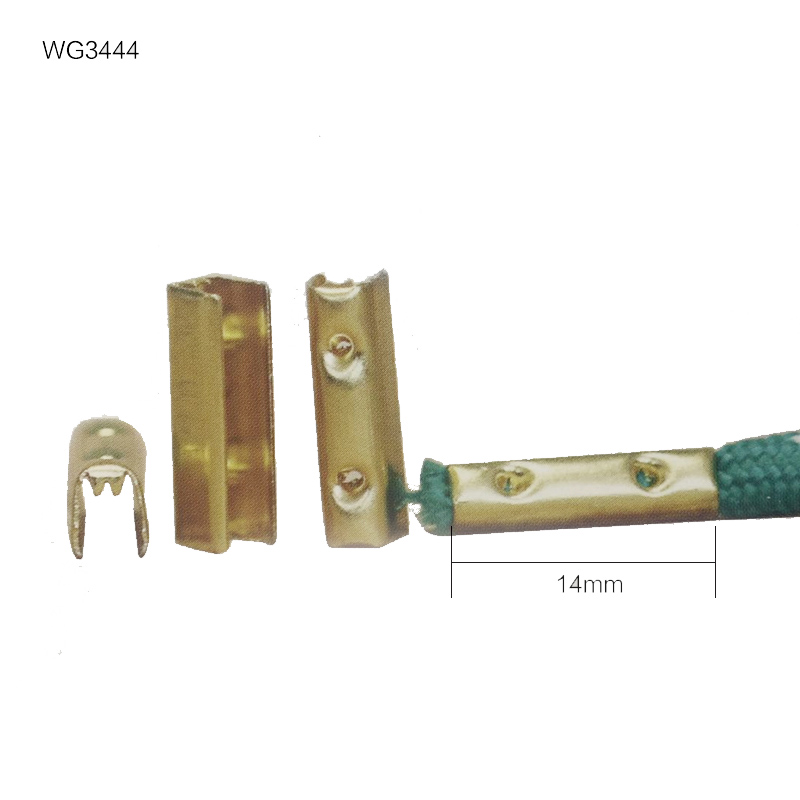 WG3444  14mm两孔U形铜皮尾夹