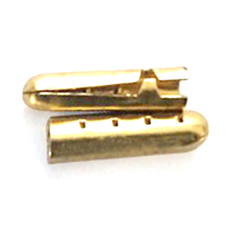 WG4832  22.5*5*5.6mm光身半开子弹头尾夹(带4个孔）