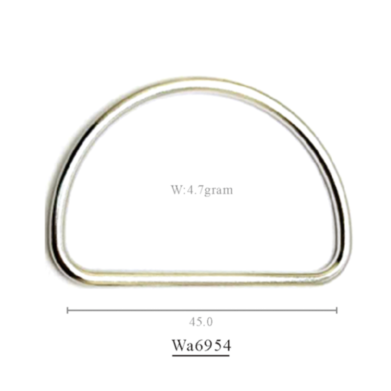 WA6954  外径50*33*2.5mm（内径45*28mm）合金D字扣