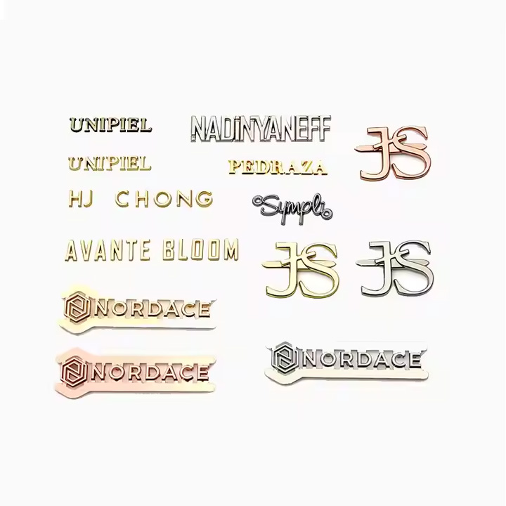 锌合金挂电金色金属独立字母标签  合金字母标牌  Metal ID Badge