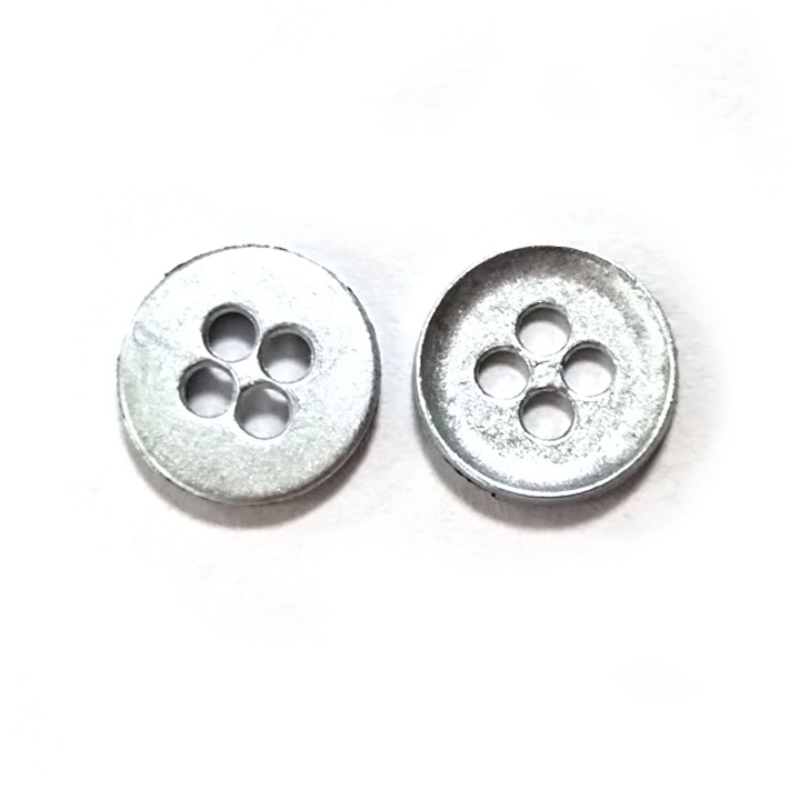 10mm 合金凸边四孔钮 超薄窝边
