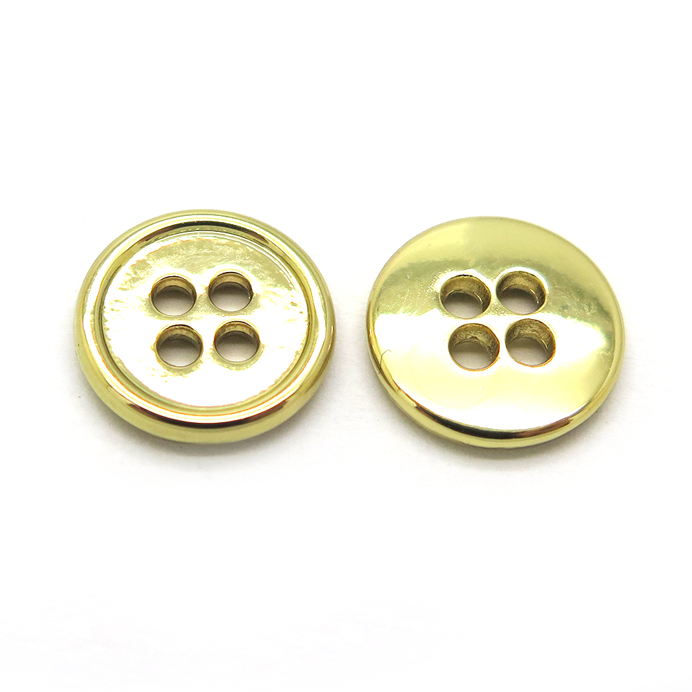 11.5mm圆边合金四孔钮