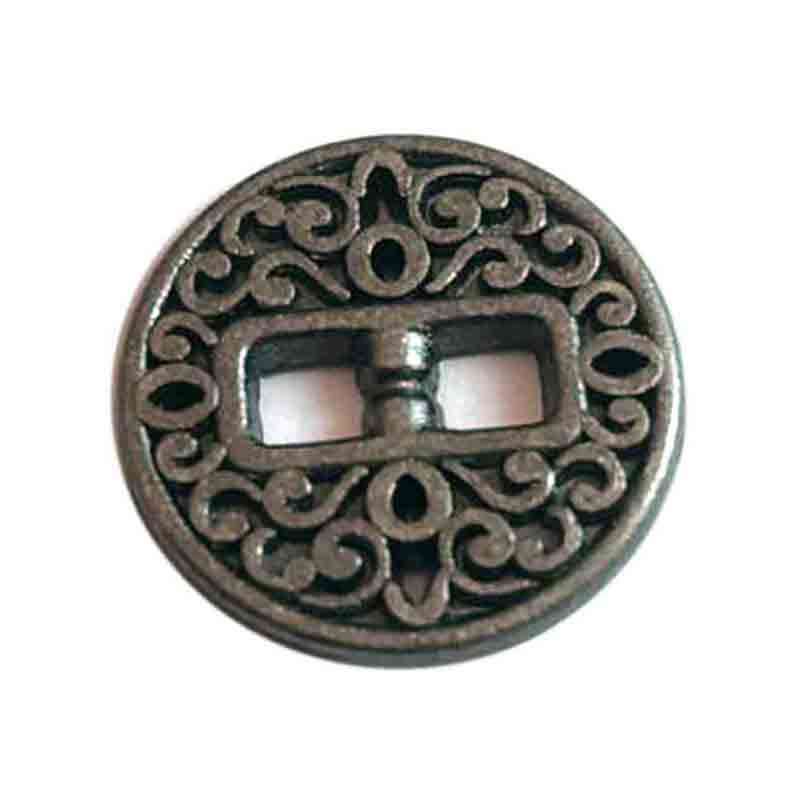 12.5mm合金两孔钮凸花纹