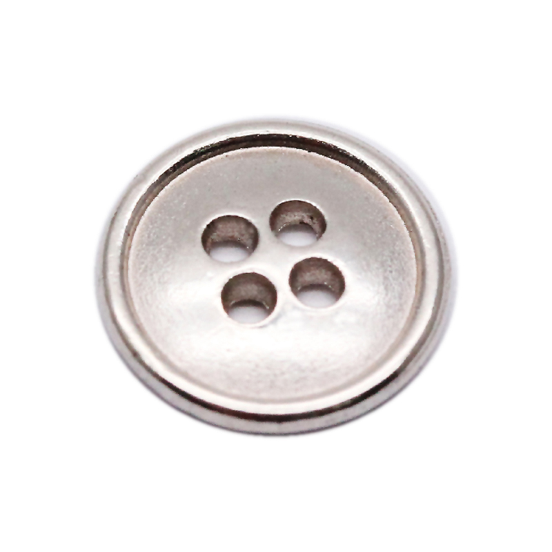 10mm合金四孔钮 小圆边
