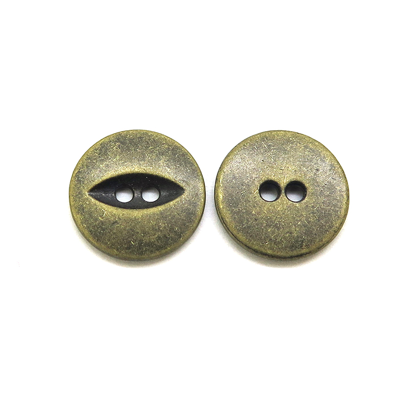 11.5mm合金两孔钮 鱼眼扣