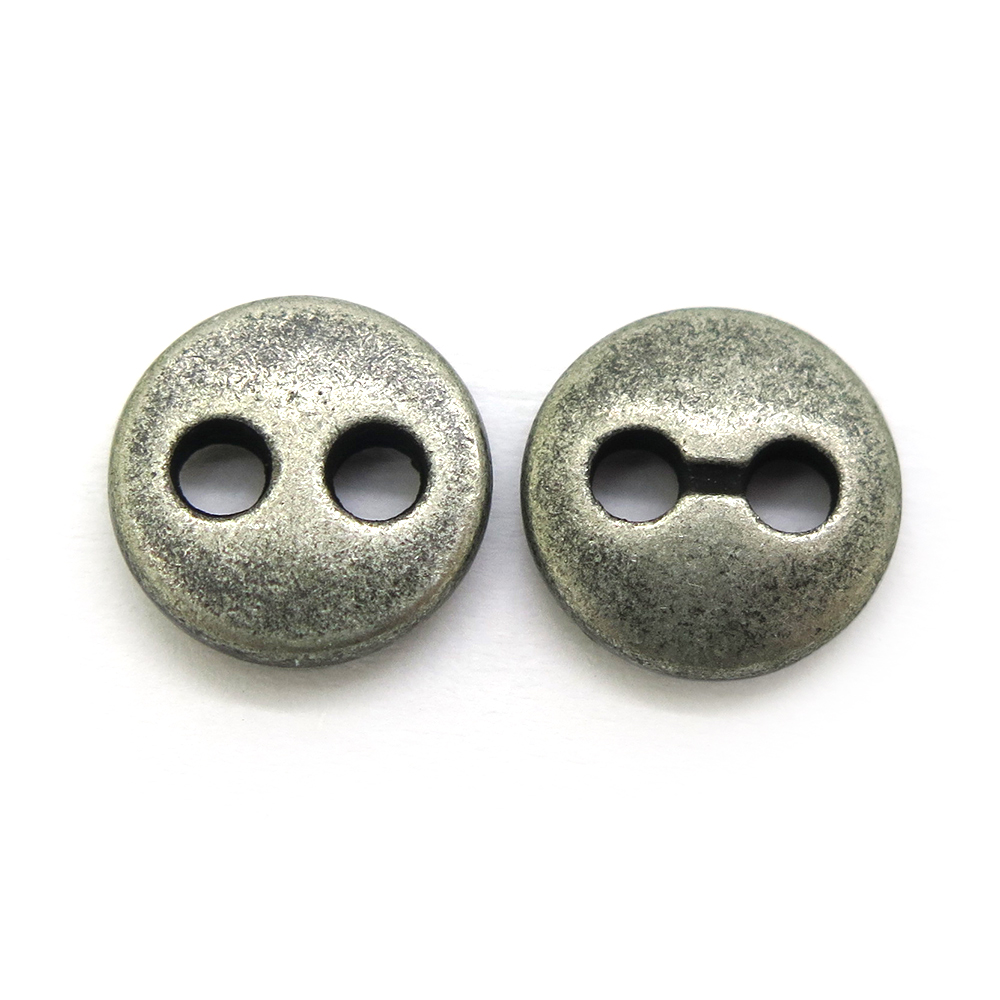 10mm合金光身两孔钮  鱼眼