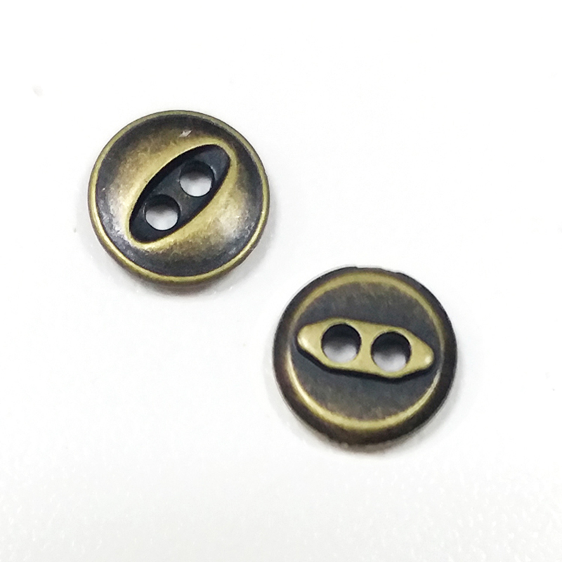 9mm合金鱼眼两孔钮